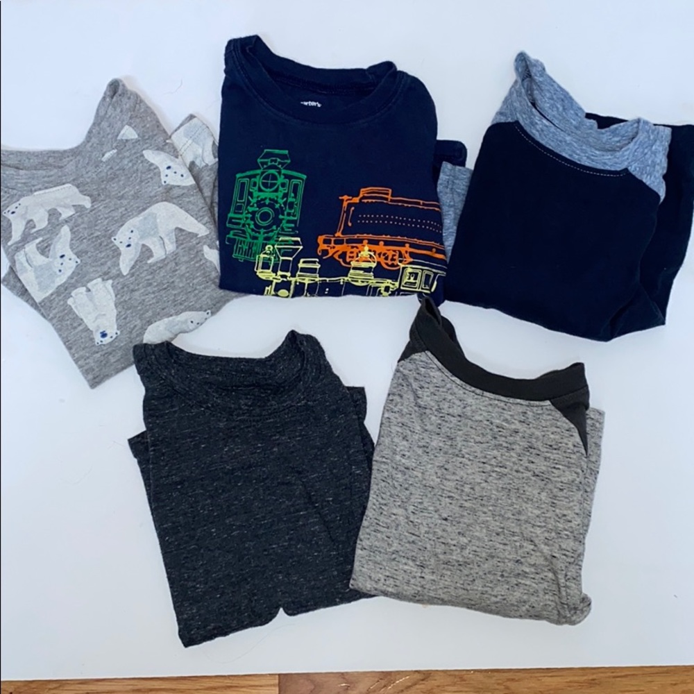 Lot of 18 month long sleeve shirts, EUC